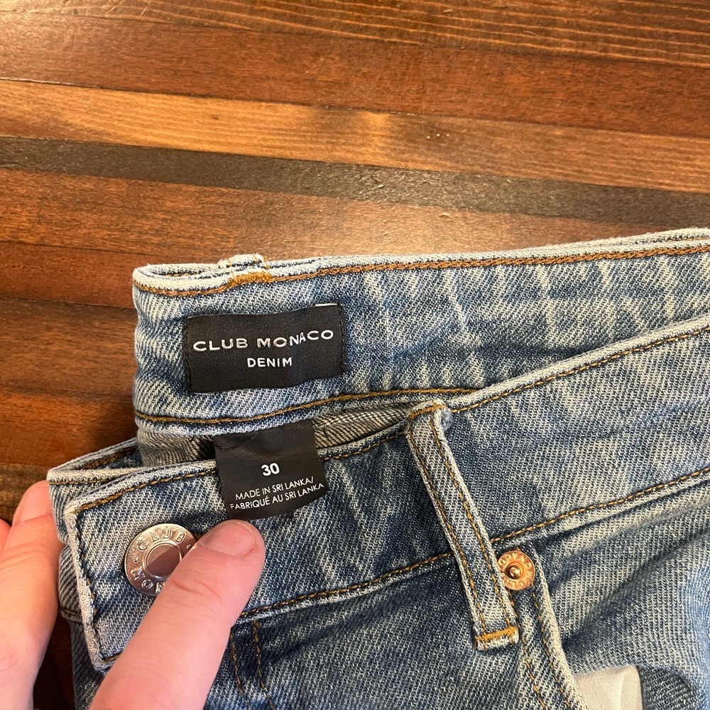 Club Monaco Women's Blue Denim Jeans